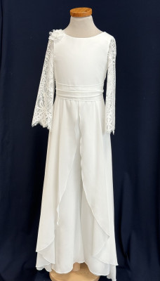 MONNY Kommunion Jumpsuit mit festem Überrock 25-31 ecru