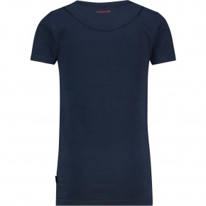 Vingino Basic-T-Shirt Boys Rundhals-Ausschnitt dark blue