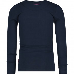 Vingino Basic-Longsleeve Shirt Girls Rundhals-Ausschnitt dark blue