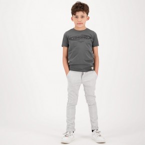Vingino Jungs Chino-Hose Karo-Muster SAHO grey mele