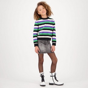 Vingino Kuschel-Pullover MARINKE Streifen deep black