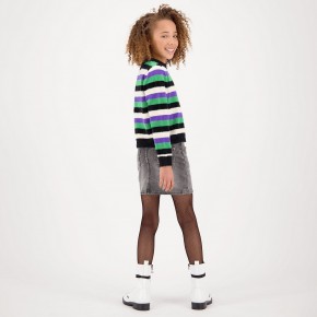 Vingino Kuschel-Pullover MARINKE Streifen deep black