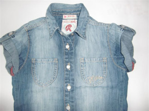 RETOUR Jeans Bluse / Tunika blue denim Gr. 140 - 10y