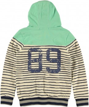 RETOUR DENIM Kapuzen-Sweat-Shirt JILLES B white indigo blue