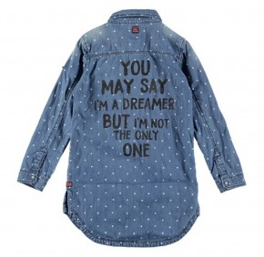 RETOUR Long-Bluse TESS blue