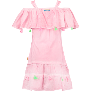 Vingino Off-Shoulder Kleid PEBBIE candy pink 152 - 12y