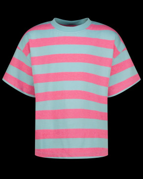 Vingino T-Shirt BASIC TEE STRIPE aqua blue 176 - 16y