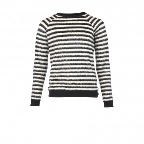 Geisha Pullover/Longsleeve Streifen black offwhite 176