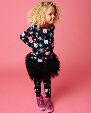 Mim-Pi Tüll-Rock / Petticoat schwarz 122