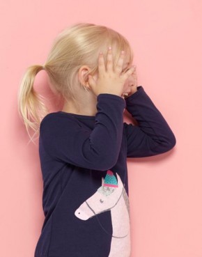 Joules Mädchen Langarm-Shirt/Longsleeve AVA LUXE Pferd