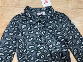 Topo Langarm-Kleid Leo grau