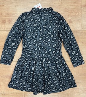 Topo Langarm-Kleid Leo grau