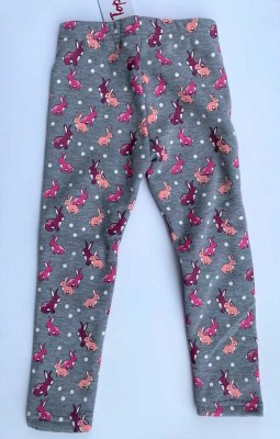 Topo Legging Thermo-Legging HÄSCHEN grau