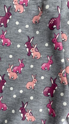 Topo Legging Thermo-Legging HÄSCHEN grau