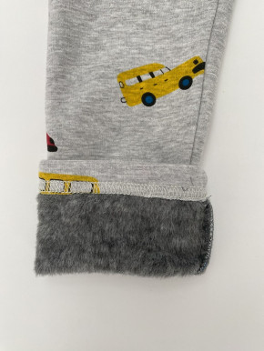 Topo Legging Thermo-Legging grau Autos bunt