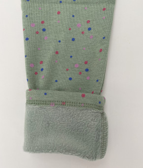 Topo Legging Thermo-Legging iceberg mit bunten Punkten