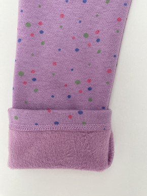 Topo Legging Thermo-Legging orchide mit bunten Punkten