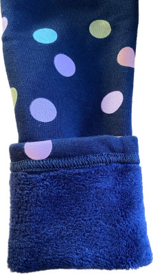 Topo Leggings Thermo-Leggings navy Punkte bunt 104