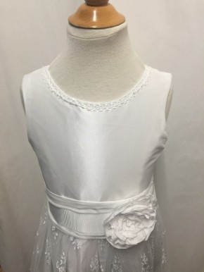 MONNY Kommunionkleid KANT 03 langer Rock weiß 140