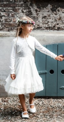 MONNY Kommunionkleid VOILE 20-11 ecru 146