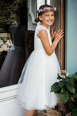 MONNY Kommunionkleid KANT 20-14 lang ecru 140