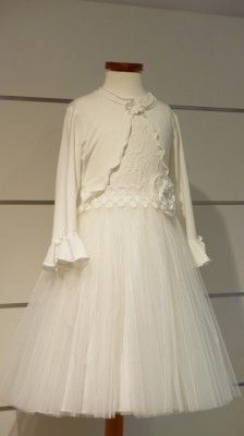 MONNY Kommunionkleid KANT TULE 21-02 ecru 146