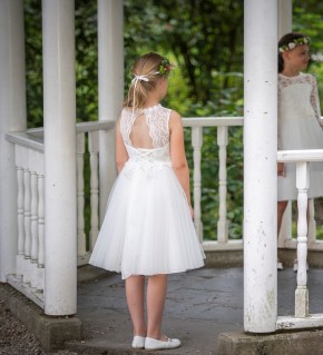 MONNY Kommunionkleid KANT TULE 21-02 ecru 146