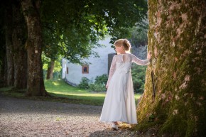 MONNY Kommunionkleid KANT CREPE 21-05 ecru lang 140