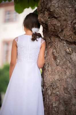 MONNY Kommunionkleid KRAALTJE CREPE 21-13 weiß lang 140