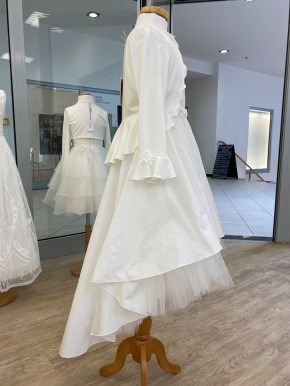 MONNY Kommunionkleid KANT TAFT Vukohila 21-31 ecru hinten länger