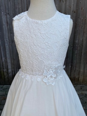 MONNY Kommunionkleid VOILE CRINKLE 21-32 ecru