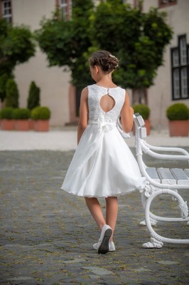 MONNY Kommunionkleid PAILETT CREPE 21-35 ecru