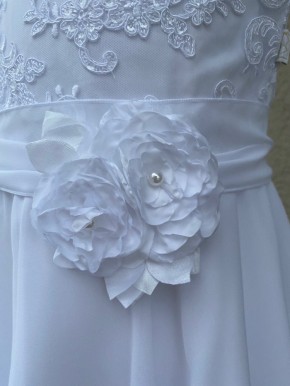 MONNY Kommunionkleid PAILETT CREPE 21-35 weiß