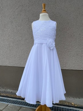 MONNY Kommunionkleid PAILETT CREPE 21-35 weiß