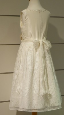 MONNY Kommunionkleid 37 französische Spitze 3/4 langer Rock ecru 146