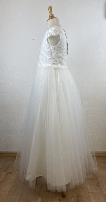 MONNY Kommunionkleid KANT TULE 22-16 lang ecru 146