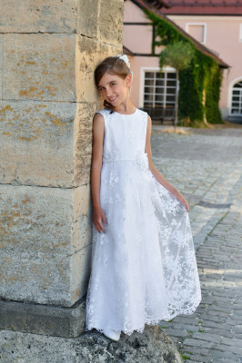 MONNY Kommunionkleid KANT 23-18 lang weiß 134