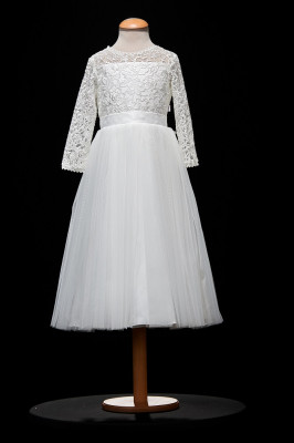 MONNY Kommunionkleid KANT OPEN 24-11 ecru 8/10-Länge