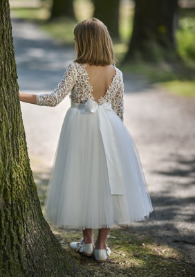 MONNY Kommunionkleid KANT OPEN 24-11 ecru 8/10-Länge