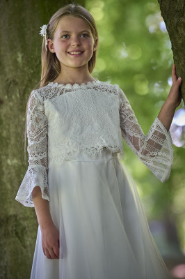 MONNY Kommunion Kombi Zweiteiler mit langem Rock 24-24/27 ecru 146