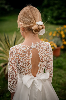 MONNY Kommunionkleid KANT OPEN 25-20 ecru 140, Farbe: ecru