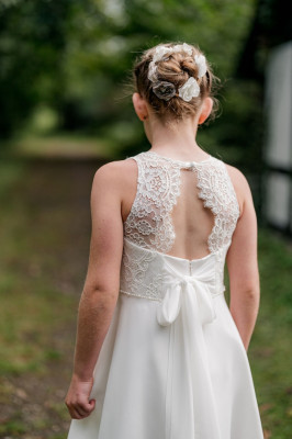 MONNY Kommunionkleid CREPE KRAALTJE 25-144 lang ecru