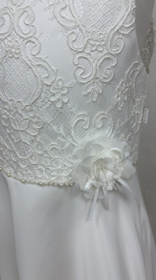 MONNY Kommunionkleid CREPE KRAALTJE 25-144 lang ecru