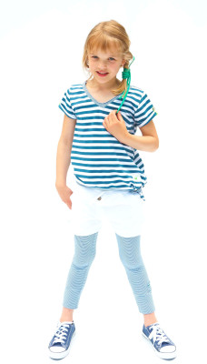 Kiezel-tje Sweat-Short weiß