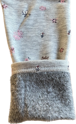 Topo Leggings Thermo-Leggings hellgrau mille fleurs