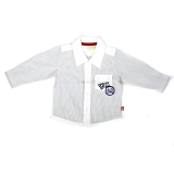 Ducky Beau Hemd weiss-blau