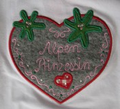 Anouk et Emile Langarm-Shirt/Longsleeve ALPEN PRINZESSIN weiß Gr. 92