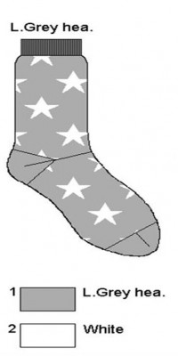 Bonnie Doon Socken A STAR IS BORN light grey heather