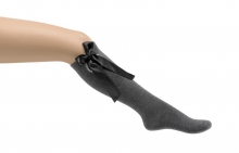 Bonnie Doon Kniestrümpfe Satin-Schleife navy