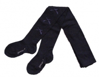 Bonnie Doon Satin Schleifchen Baby-Strumpfhose navy